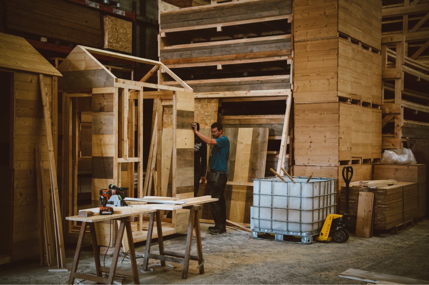 atelier de fabrication de chalets de noel